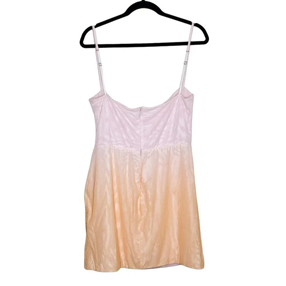 House of CB Deva Ombre Pink‎ Orange Mesh Corset Mini Dress Size L+/XL - Picture 7 of 11